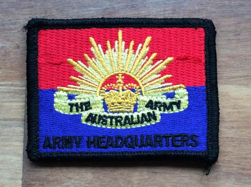The Australian Army Headquarters colour patch 