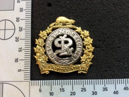 WW2 Canadian The Lake Superior Regiment Officers badge