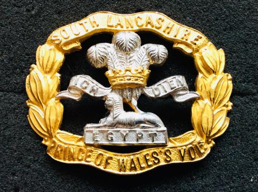 WW1/2 South Lancashire Regiment Officers Cap Badge 