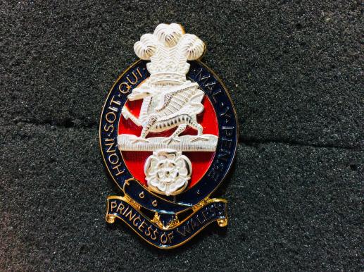 PWRR Officers number 1 Dress Cap badge