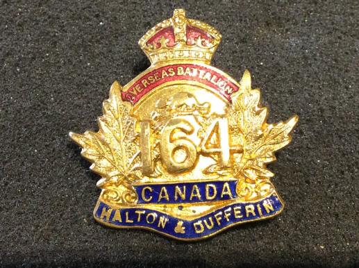 WW2 CEF 164th Battalion, Halton & Dufferin Sweetheart 