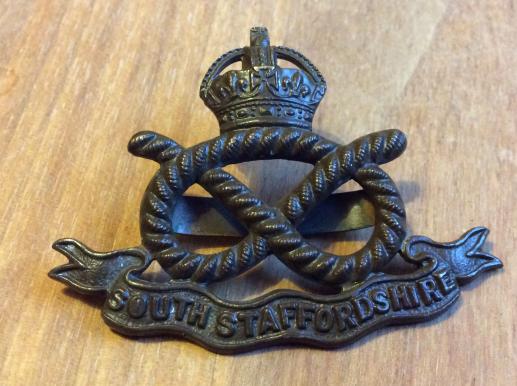 WW2 South Staffordshire Regiment Bronze OSD Cap Badge 