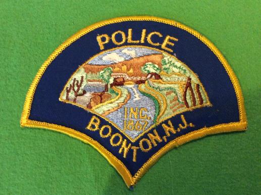 BOONTON.N.J POLICE Force Sleeve Patch 