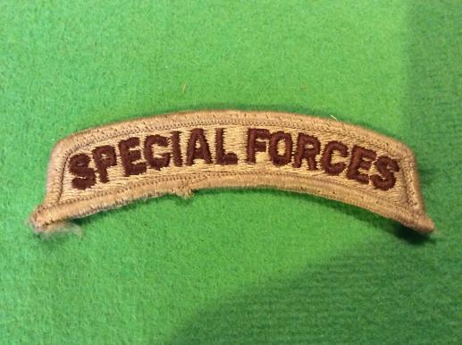 US Army SPECIAL FORCES desert pattern Shoulder title