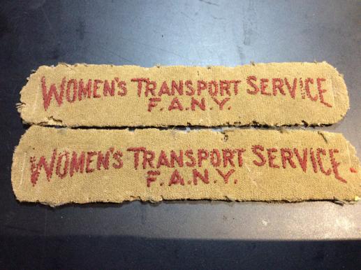 WW2 WOMENS TRANSPORT SERVICE F.A.N.Y titles