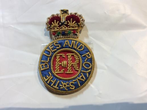 The Blues & Royals Officers Bullion Beret Badge 