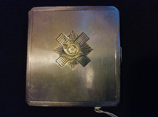 1941 dated Canadian Highland Light Infantry cigarette case