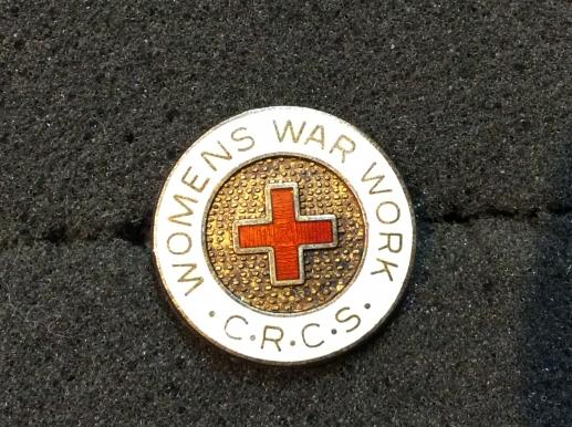 WW2 Women’s War Work, Canadian Red Cross Service Lapel Badge 