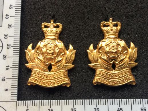 Australian Intelligence Corps Collar Badges Worn 1953-1960s