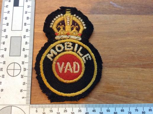 WW2 Mobile V.A.D Breast badge