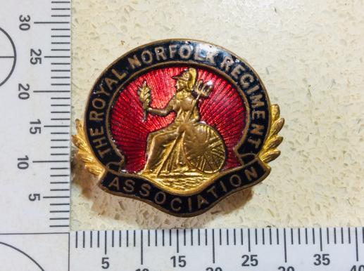 The Royal Norfolk Regiment Association Lapel Badge 