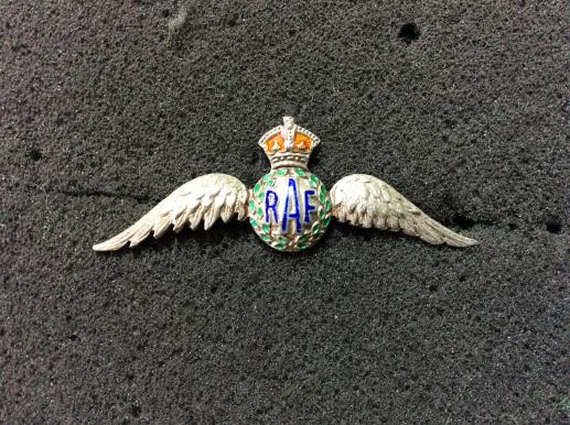 WW2 Royal Air Force ( RAF) Silver & enamel Sweetheart brooch 