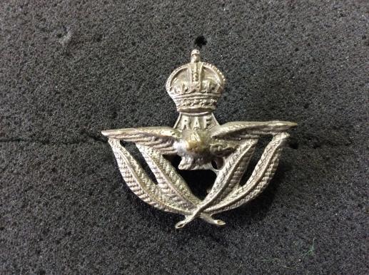 WW2 Royal Air Force Warrant Officers mufti lapel badge