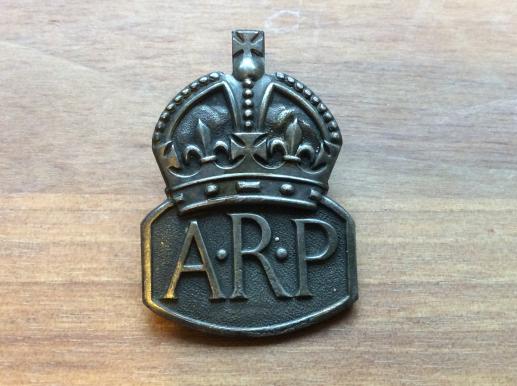 1936 dated A.R.P ( Air Raid Patrol) Silver Lapel badge