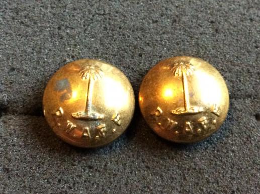 WW2 R.W.A.F.F brass buttons for shoulder or tunic pocket