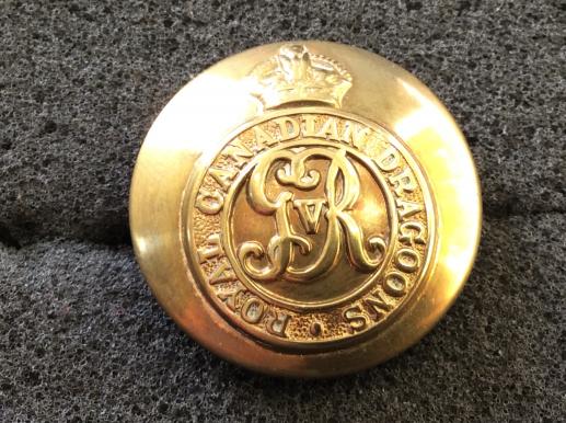 WW1 Royal Canadian Dragoon’s Large Brass Button 