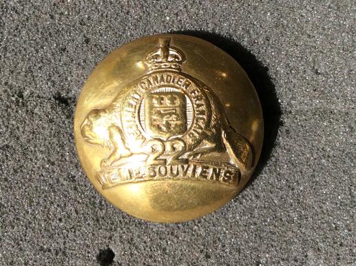 22nd Battalion, Canadian Expeditionary Force (CEF) Button 