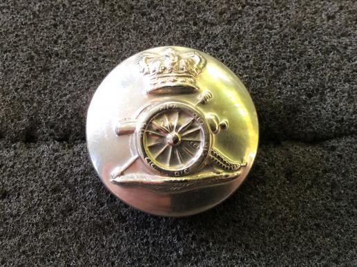 QVC Artillery Volunteers white Metal Button By rare maker