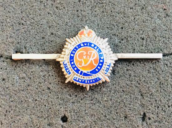 WW2 R.A.S.C Silver & enamel tie pin/ Sweetheart badge