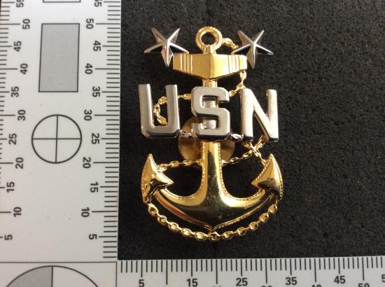 U.S.N Master Chief Petty Officers Cap badge