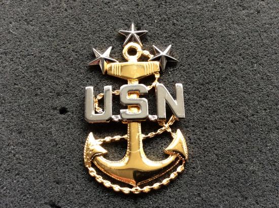 U.S.N Master Chief Petty Officers Cap badge