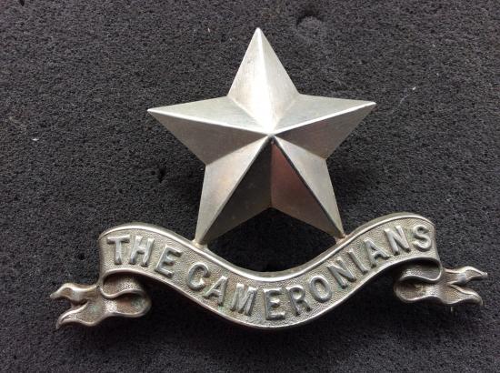 Cameronians ( Scottish Rifles) ORs Pipers Glengarry badge