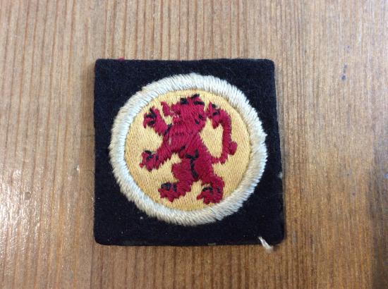 WW2 15th Scottish Infantry Division formation sign