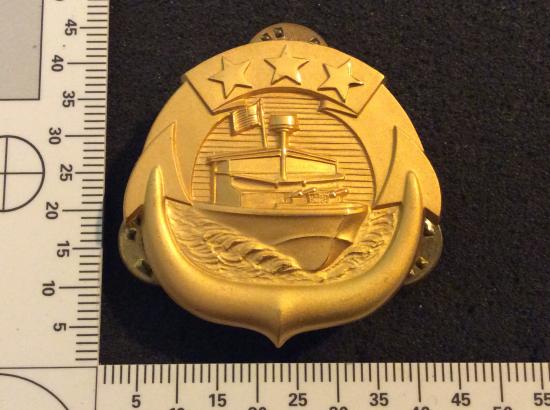 US Navy Small Craft Breast Badge ( Officer in Charge)