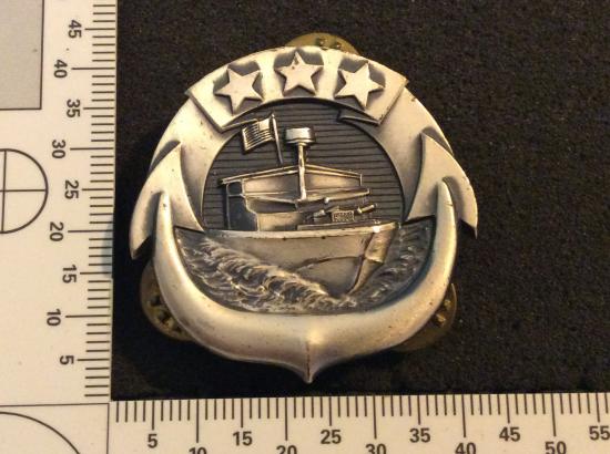 U.S Navy Small Craft Petty Officer in charge Breast badge