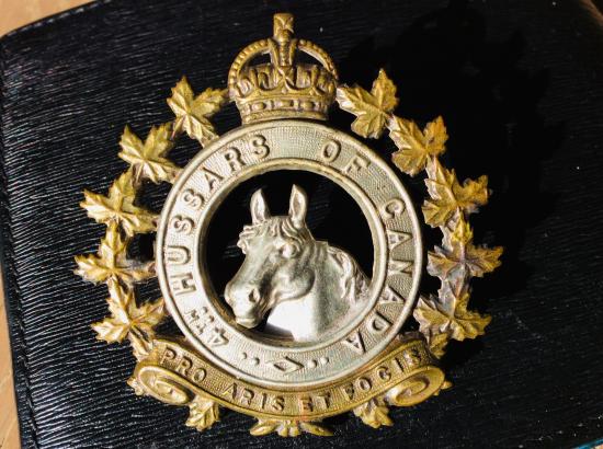 4th Hussars Of Canada bi-metal Cap badge