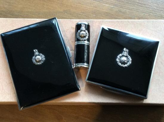 Royal Marines Sweetheart, lipstick holder, compact & cigarettes case