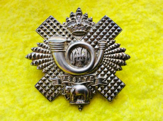 Q.V.C Highlander Light Infantry O.Rs Glengarry badge