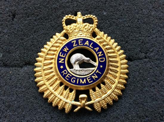 Q/C Officers New Zealand Regiment Cap badge