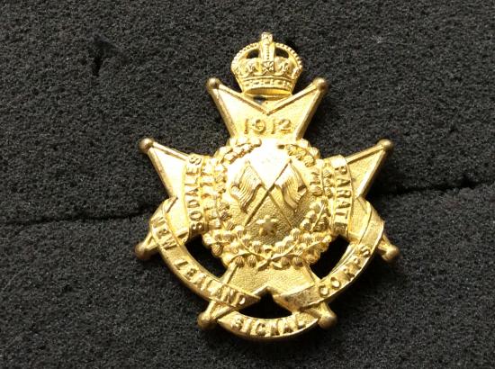 WW1 New Zealand Signal Corps Cap badge