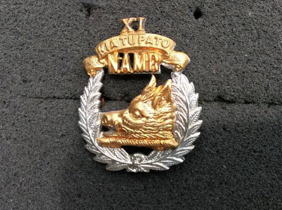 N.Z 11th ( North Auckland) Mounted Rifles Squadron Cap badge