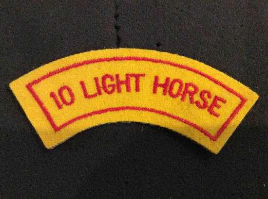 Australian 10th Light Horse Cloth Shoulder title