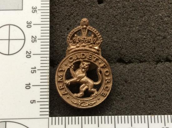 WW2 Plastic economy Army Cadet Force Lapel badge