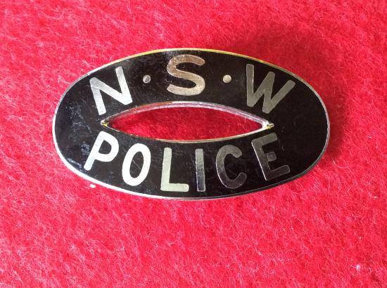N.S.W POLICE metal Shoulder title