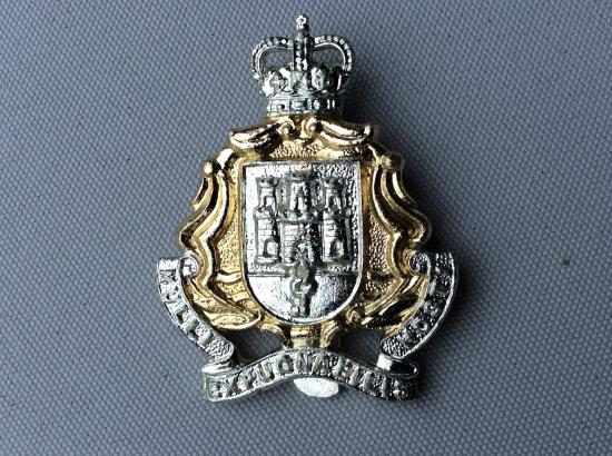 Gibraltar Regiment anodised Cap Badge.
