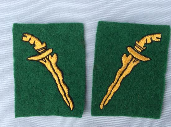 Malay Command wool & embroidery matching formation signs