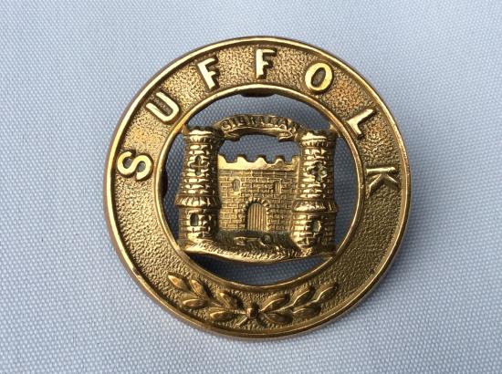 Suffolk Regiment, O.Rs helmet plate centre
