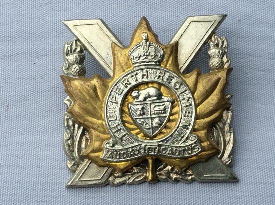 Canadian The Perth Regiment Cap Badge