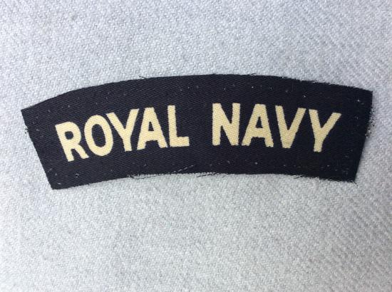 Royal Navy Printed Shoulder title