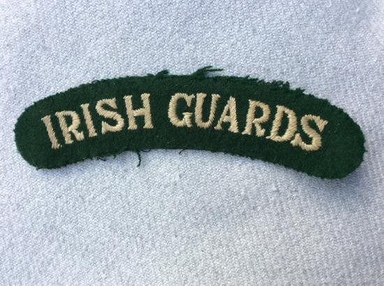WW2 IRISH GUARDS cloth Shoulder title