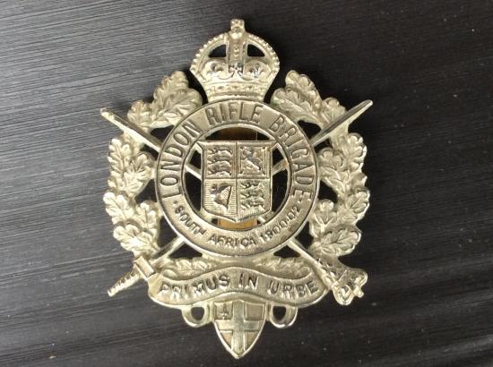 London Rifle Brigade, 5th Battalion, City Of London Regt Cap badge