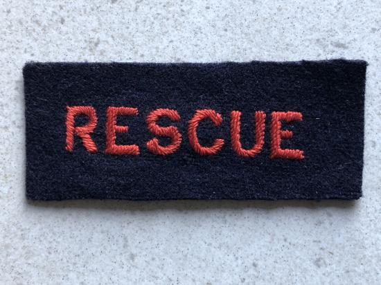 WW2 Civil Defence RESCUE cloth badge