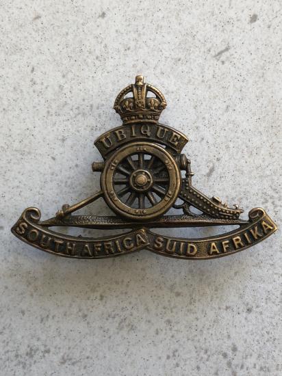 WW2 South African Artillery cap badge