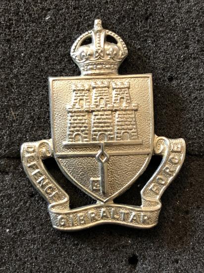 WW2 Gibraltar Defence Force cap badge