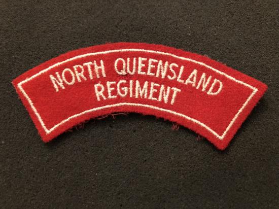 North Queensland Regiment bordered shoulder title