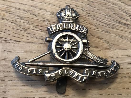 WW1/2 Royal Artillery Other Ranks brass cap badge